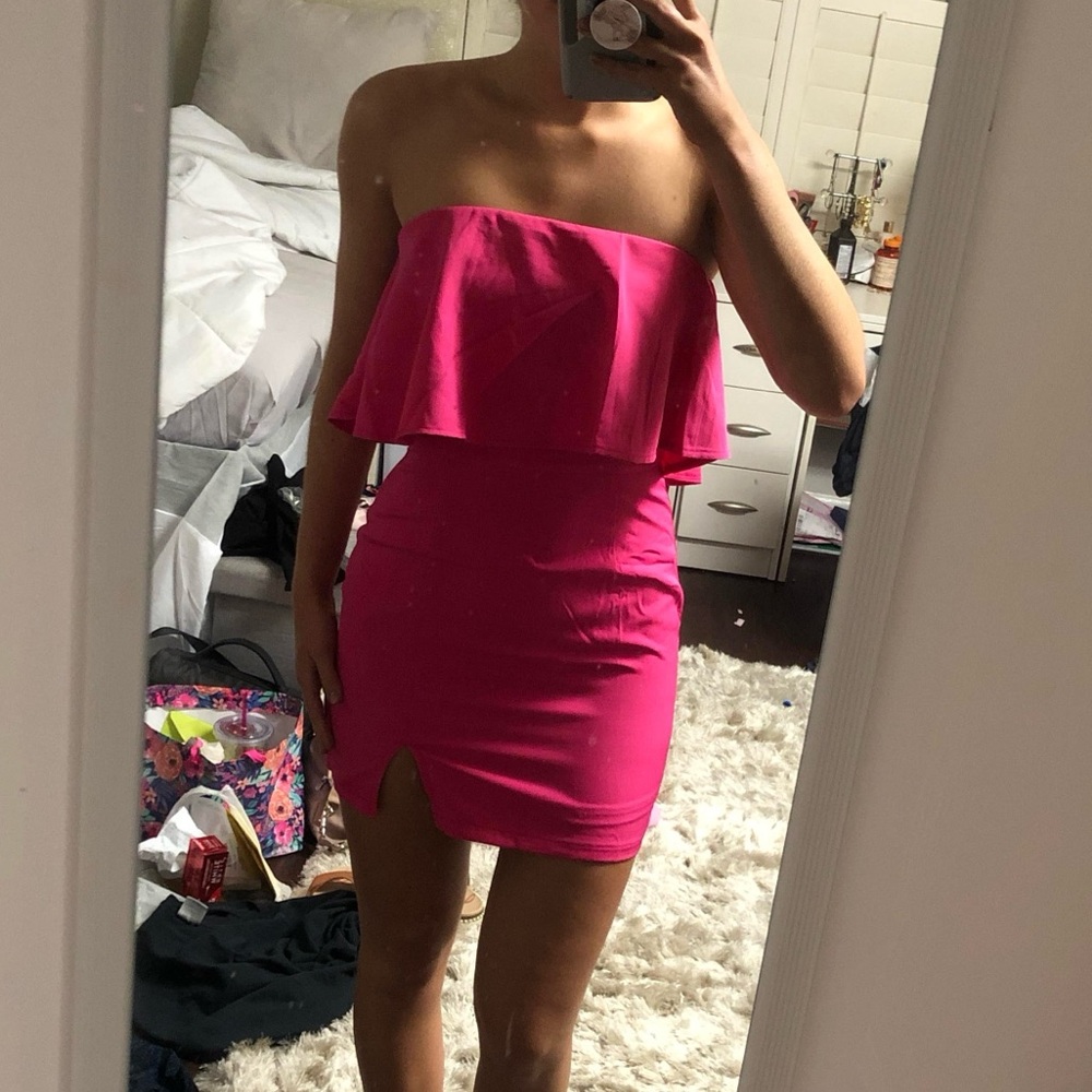 Pink cocktail dress